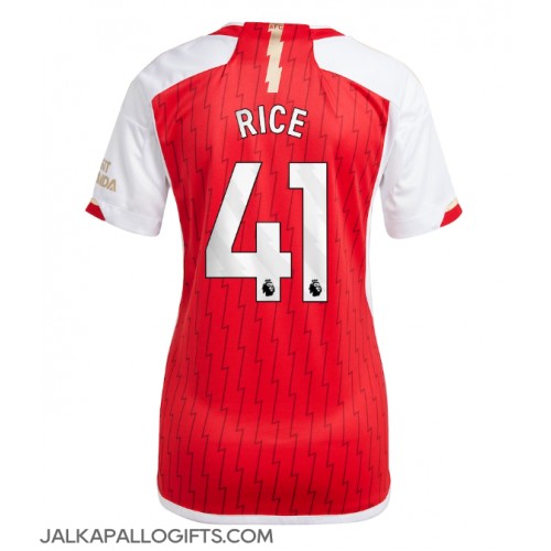 Arsenal Declan Rice #41 Kotipaita Naiset 2023-24 Lyhythihainen